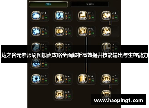龙之谷元素师刷图加点攻略全面解析高效提升技能输出与生存能力
